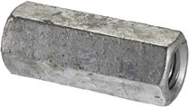 Hex Coupling Nut, HDG