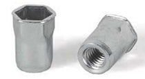 RIVET NUT HALF-HEX REDUCED ZN