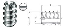 Thread insert for wood
